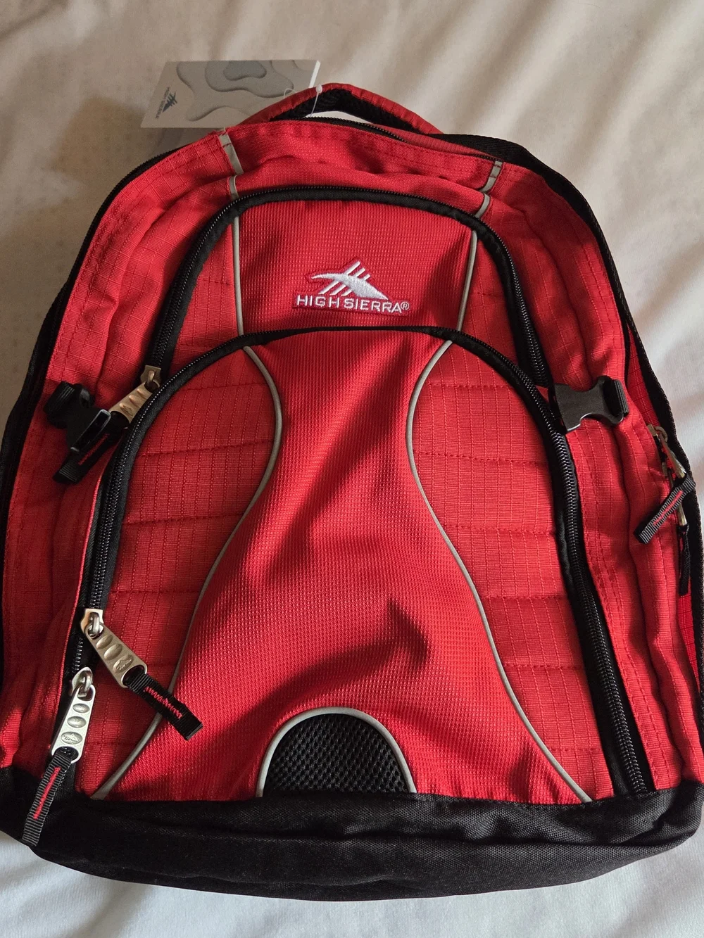NWT*High Sierra Red Swerve Laptop Backpack - MSRP $55